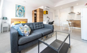 Acogedor estudio a metros de la playa, con zonas comunes y terraza 3B